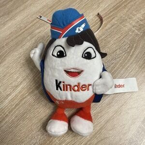 Kinder Surprise Stewardess 9" Plush Toy Kids at Heart w/ Backpack Ferrero Rocher